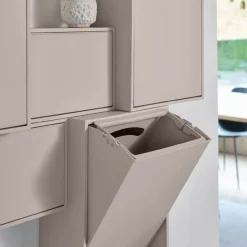 Recycling kildesorteringsboks 30x15x40 cm Silver Cloud Grey
