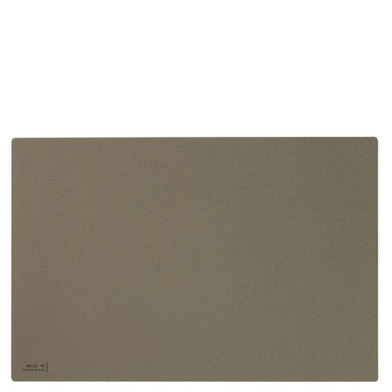 Rektanguler bordbrikke 45x35 cm grå