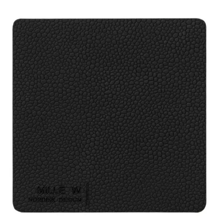 Rektanguler glassbrikke 10x10 cm svart