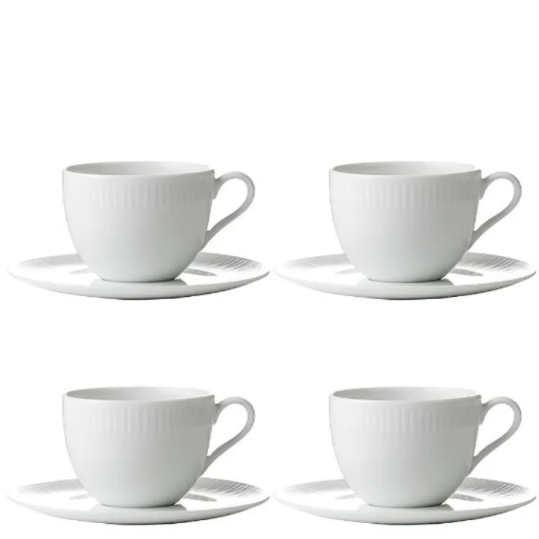 Relief kaffekopp m/underkopp 20 cl 4 stk