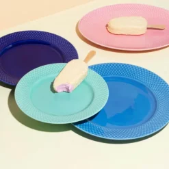 Rhombe Color lunsjtallerken 21 cm aqua