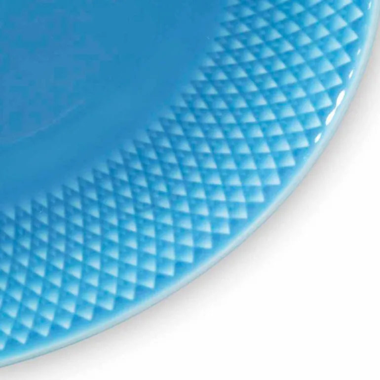 Rhombe Color oval serveringsfat 28,5x21,5 cm blå