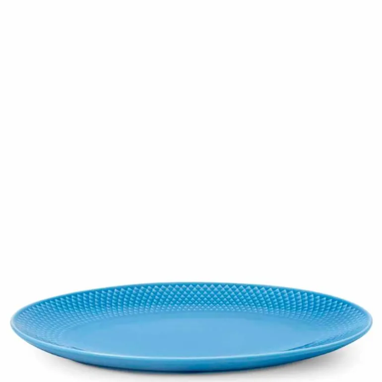 Rhombe Color oval serveringsfat 28,5x21,5 cm blå