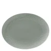 Rhombe Earth ovalt serveringsfat 28,5x21,5 cm moss