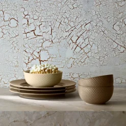 Rhombe Earth skål 15,5 cm marble