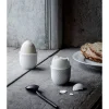 Rhombe eggeglass 5 cm hvit
