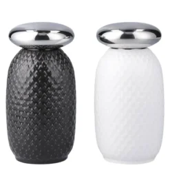 Rhombe Salt- og peppersett 13 cm white/slate
