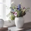 Rhombe vase 25 cm hvit porselen