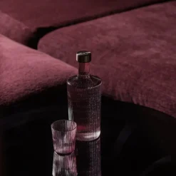 Ribbed Elegance glass Broome 25 cl burgunder