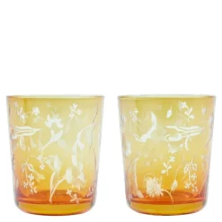 Rijksmuseum drikkeglass 9,5x8,5c 2s gul