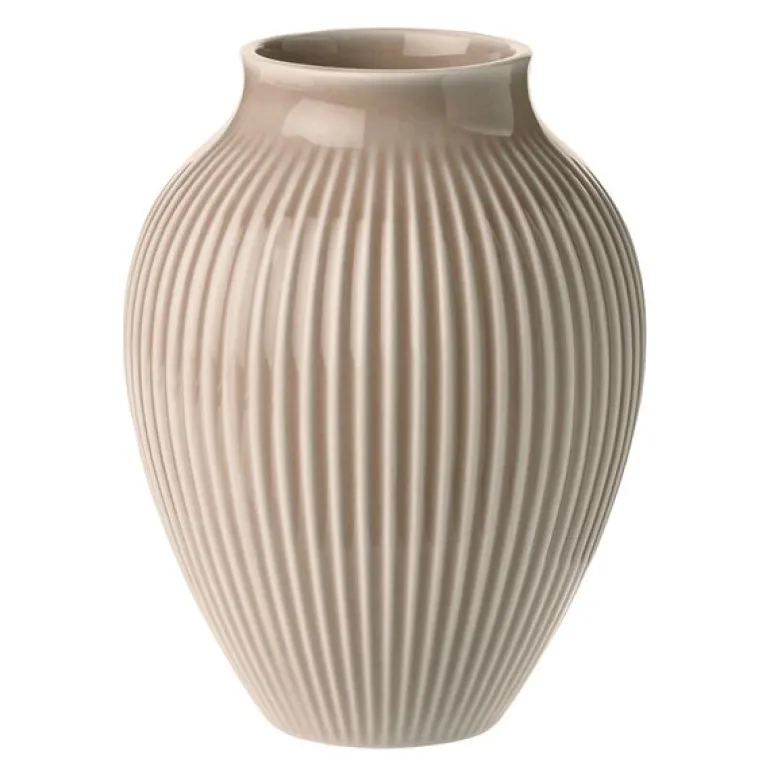 Ripple vase 12,5 cm matt dusty rose