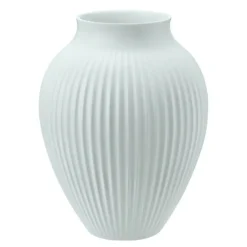 Ripple vase 20 cm matt isblå