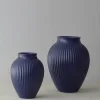 Ripple vase 27 cm matt mørk blå