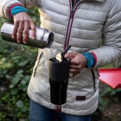 Rise Tumbler 77 cl med sugerør svart