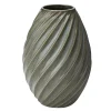 River vase 21 cm grønn