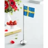 RO bordflagg svensk H35 cm sølv