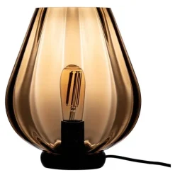 Rocks bordlampe 30 cm caramel