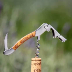 Roero vinåpner 15 cm stål/tre