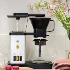 Rosa sløyfe Blooming kaffetrakter 1,25L sølv/brystmøsnter