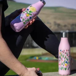 Rosa Sløyfe termoflaske 0,5L Anette Moi små blomster rosa