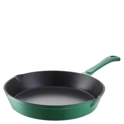 Rund støpejernspanne 26 cm 1L grønn