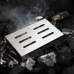 Røykboks til grill 21,5x13,5x3,5 cm 18/10 stål