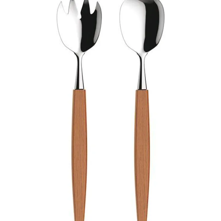 Salatbestikk 25,5 cm teak