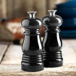 Salt- og pepperkvern sett 11 cm svart