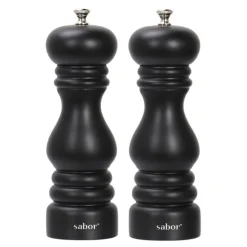 Salt & pepper sett 15 cm matt svart