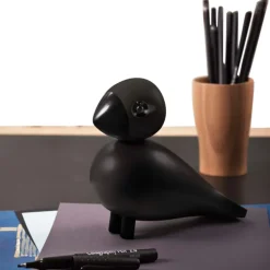 Sangfugl Ravn 15 cm svart