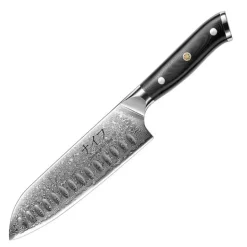 Santoku kniv 32 cm svart