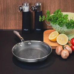 Santo stekepanne 28 cm stål/svart