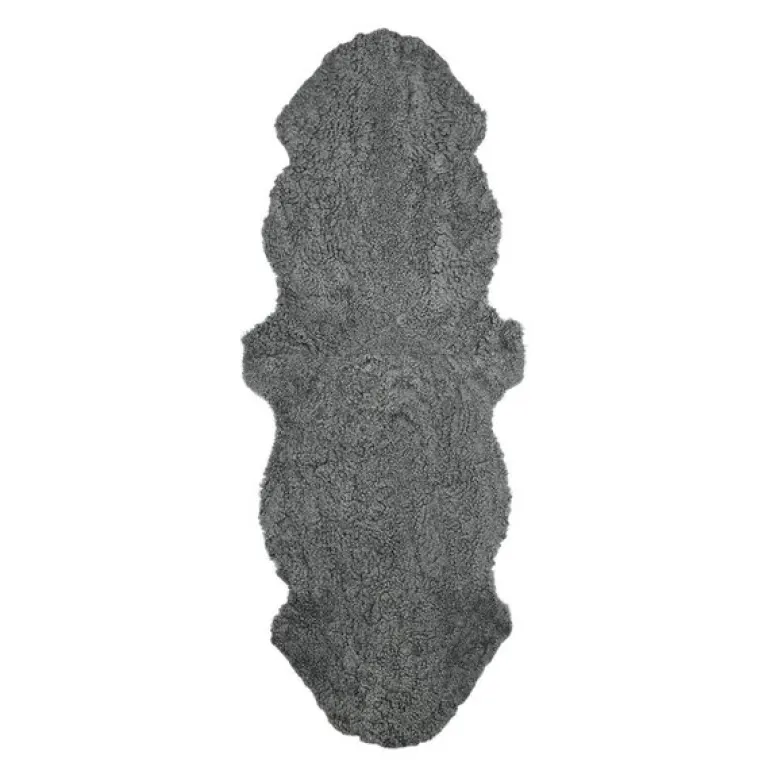 Saueskinn new zealand kort ull 160x60 cm Grey