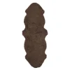 Saueskinn new zealand kort ull 160x60 cm chocolate