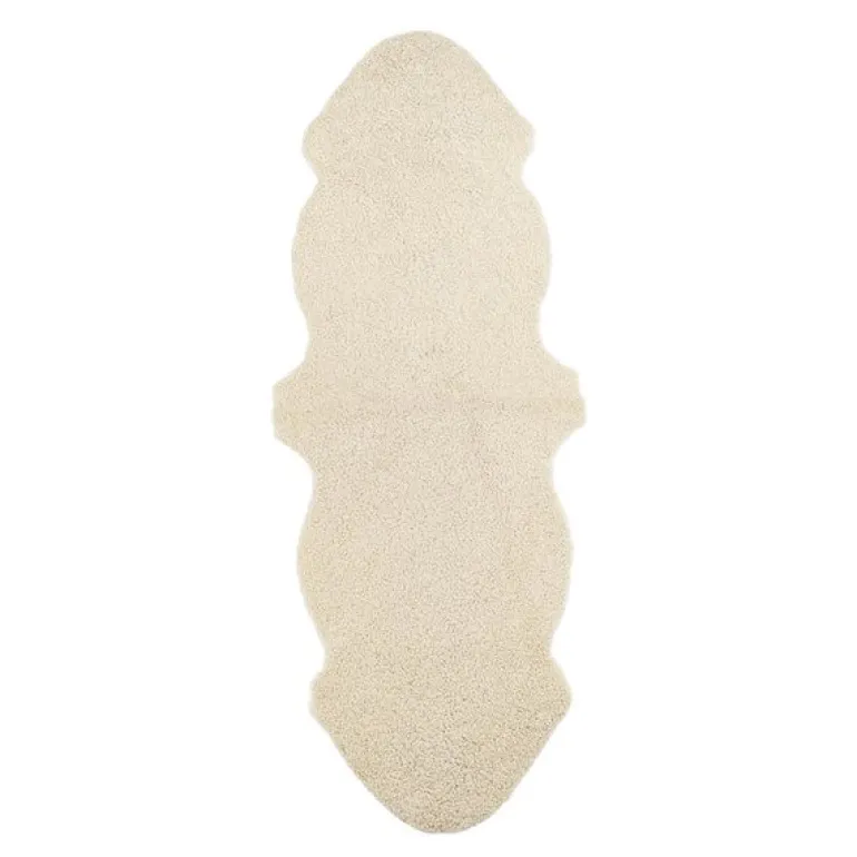 Saueskinn new zealand kort ull 160x60 cm moon light