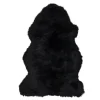 Saueskinn new zealand lang ull 100 cm black