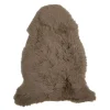 Saueskinn new zealand lang ull 100 cm taupe