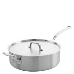 Sautépanne med lokk 26 cm 3,5L rustfritt stål