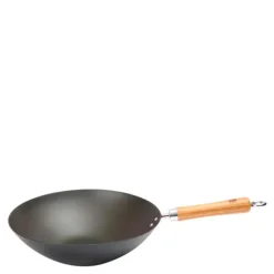 School of Wok wokpanne 30 cm m/ bambuhåndtak svart