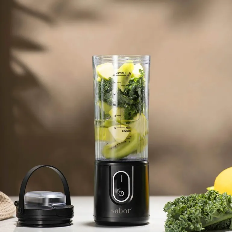 Select trådløs blender 0,4L svart/klar