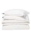 Sengesett percale bølgekant 140x220 cm hvit