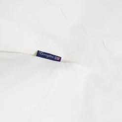 Sengesett percale bølgekant 140x220 cm hvit