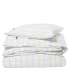 Sengesett percale 140x220 cm flerfarget rutete