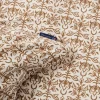 Sengesett 200x220 cm bomullssateng ornament white/fudge