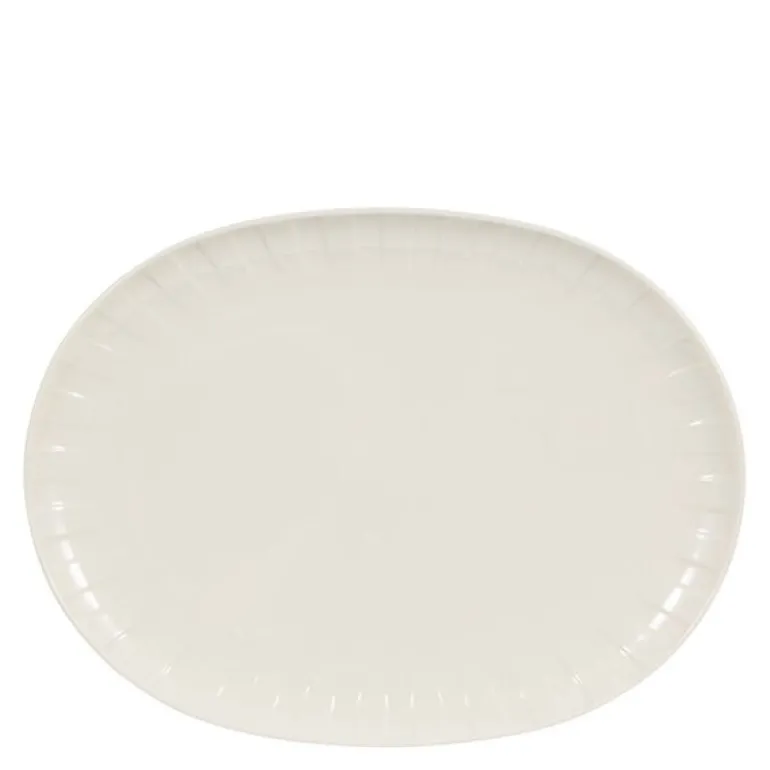 Senja serveringsfat oval 27x36 cm hvit