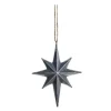Serafina ornament stjerne 12,2 cm antikk silver