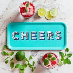 Serveringsbrett 15x32 cm cheers