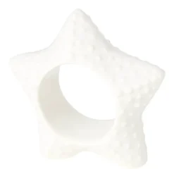 Serviettring 8x8 cm sjøstjerne hvit