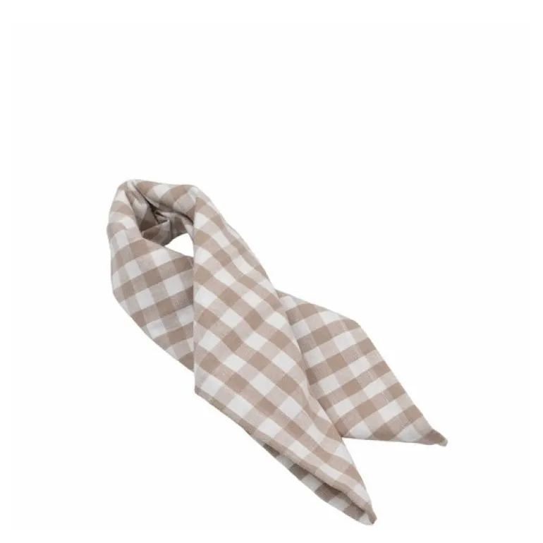 Serviett 45x45 cm beige/hvit