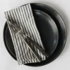 Serviett 45x45 cm gingham grey/white